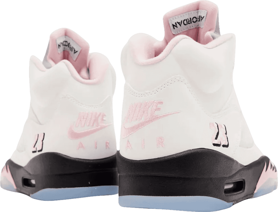 Air Jordan 5 White/Medium Soft Pink