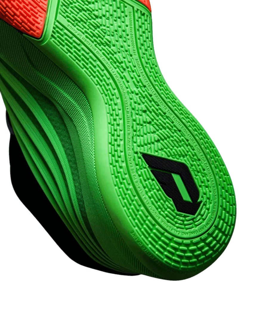 Adidas Dame 10 Lime Burst/Signal Orange