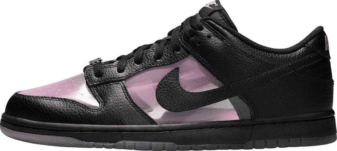 Nike Dunk Low Transparent Black/Pink Rise