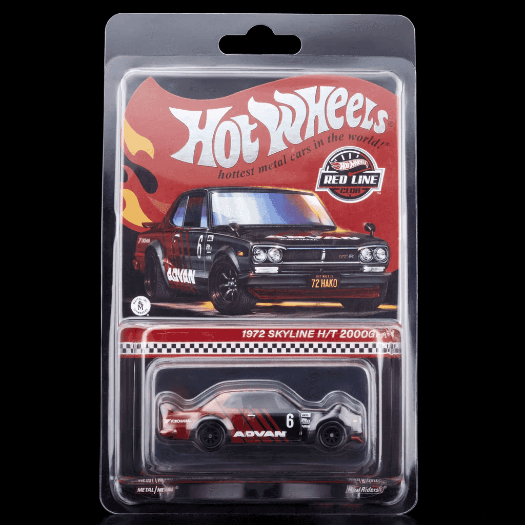 Hot Wheels RLC 1972 Skyline H/T 2000GT-R Black/Red