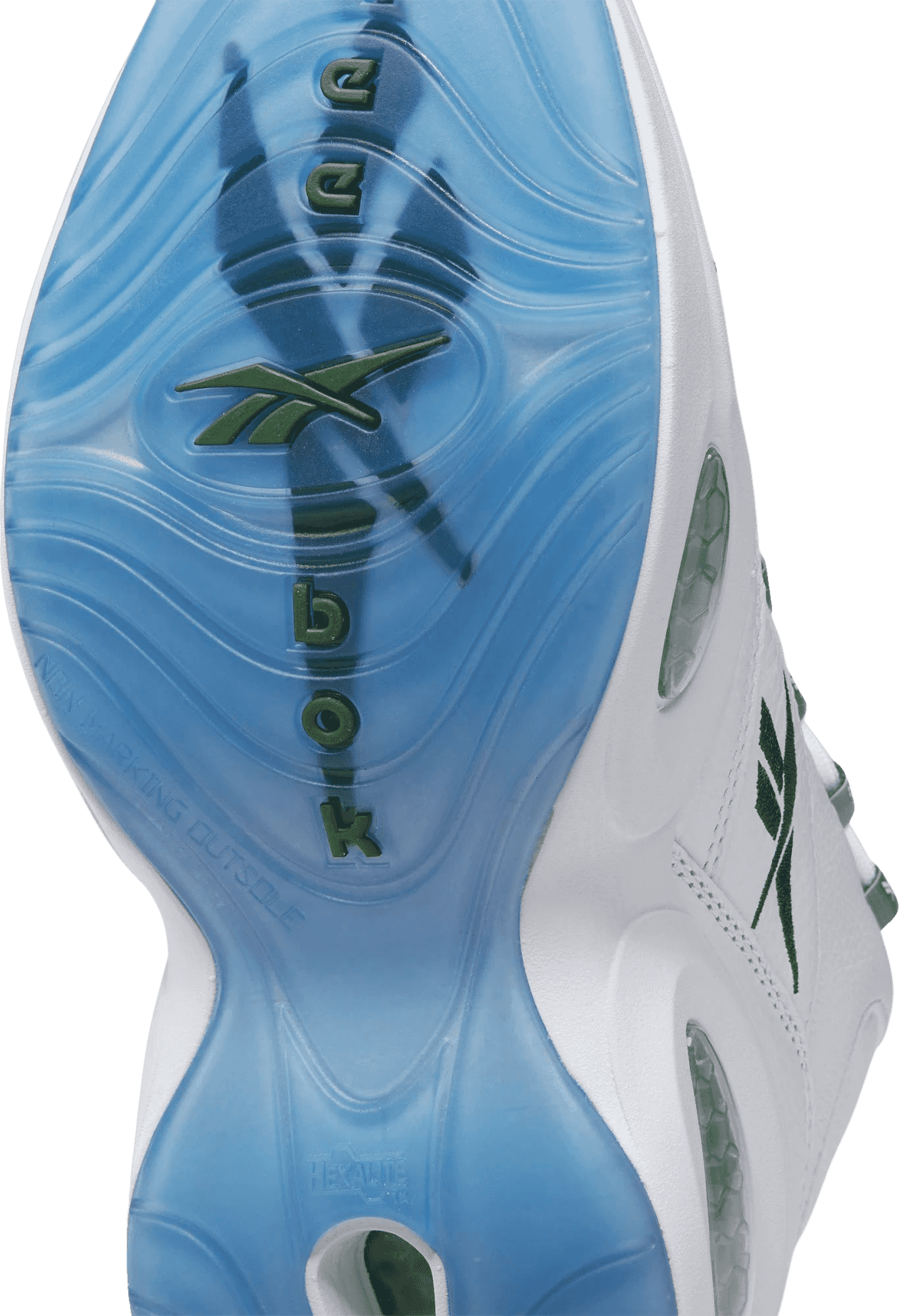 Reebok Question Mid Green Toe