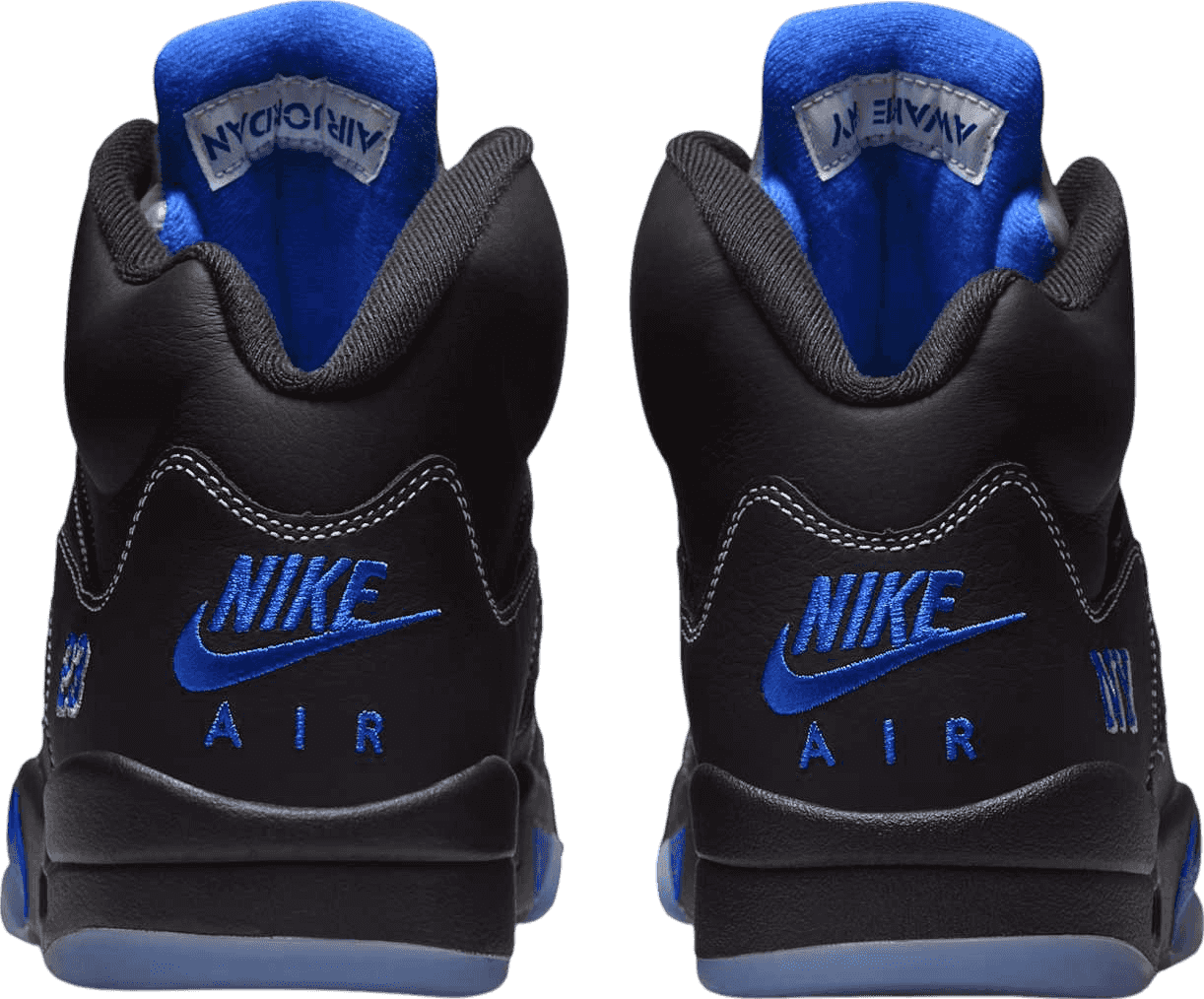 Awake NY x Air Jordan 5 Black/Racer Blue