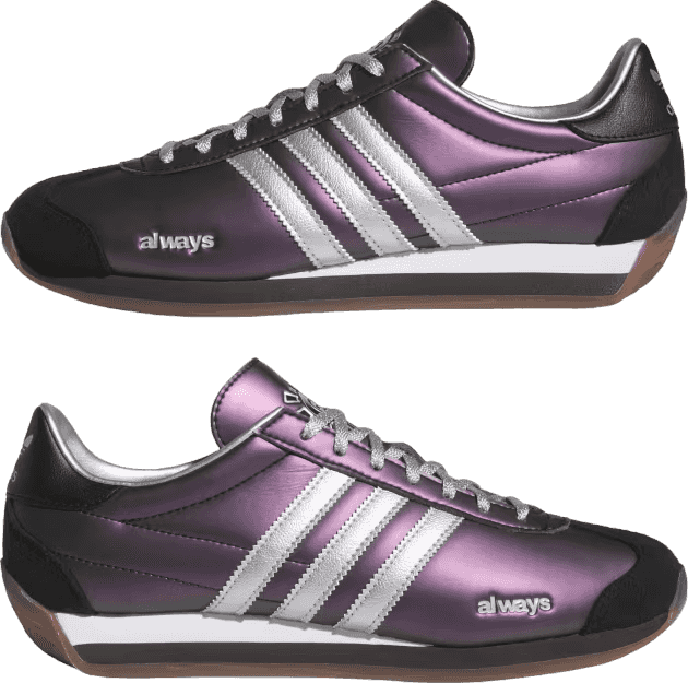 Always x Adidas Country "Purple/Silver Metallic"