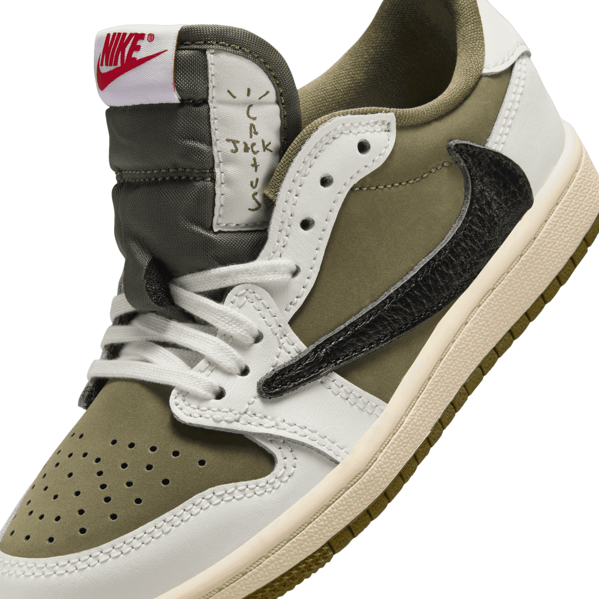 Travis Scott x Air Jordan 1 Low Medium Olive (GS)