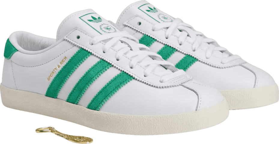 Sporty & Rich x Adidas Blanc White Court Green (W)