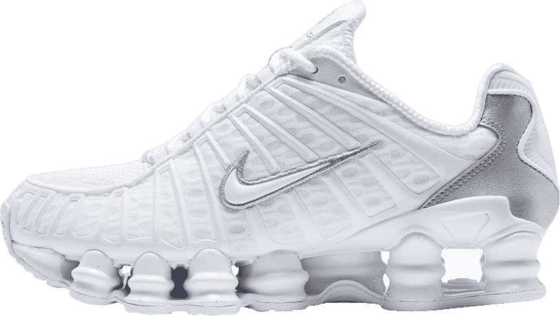 Nike Shox TL White Metallic Silver Max Orange (W)