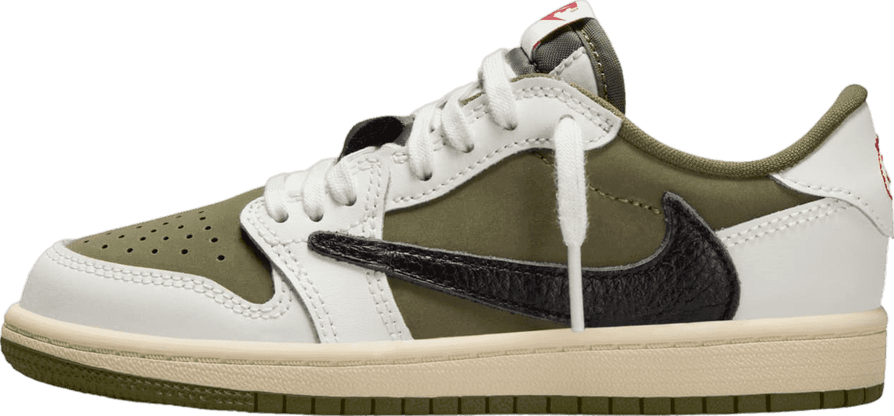 Travis Scott x Air Jordan 1 Low Medium Olive (GS)