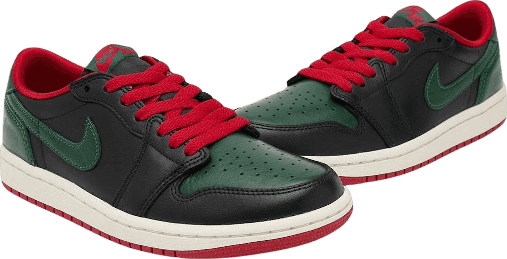 Air Jordan 1 Retro Low Black/Gorge Green (W)
