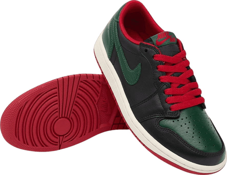 Air Jordan 1 Retro Low Black/Gorge Green (W)