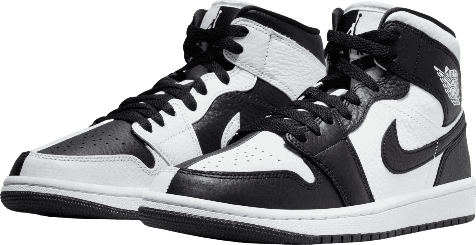 Air Jordan 1 Mid Split Black White (W)