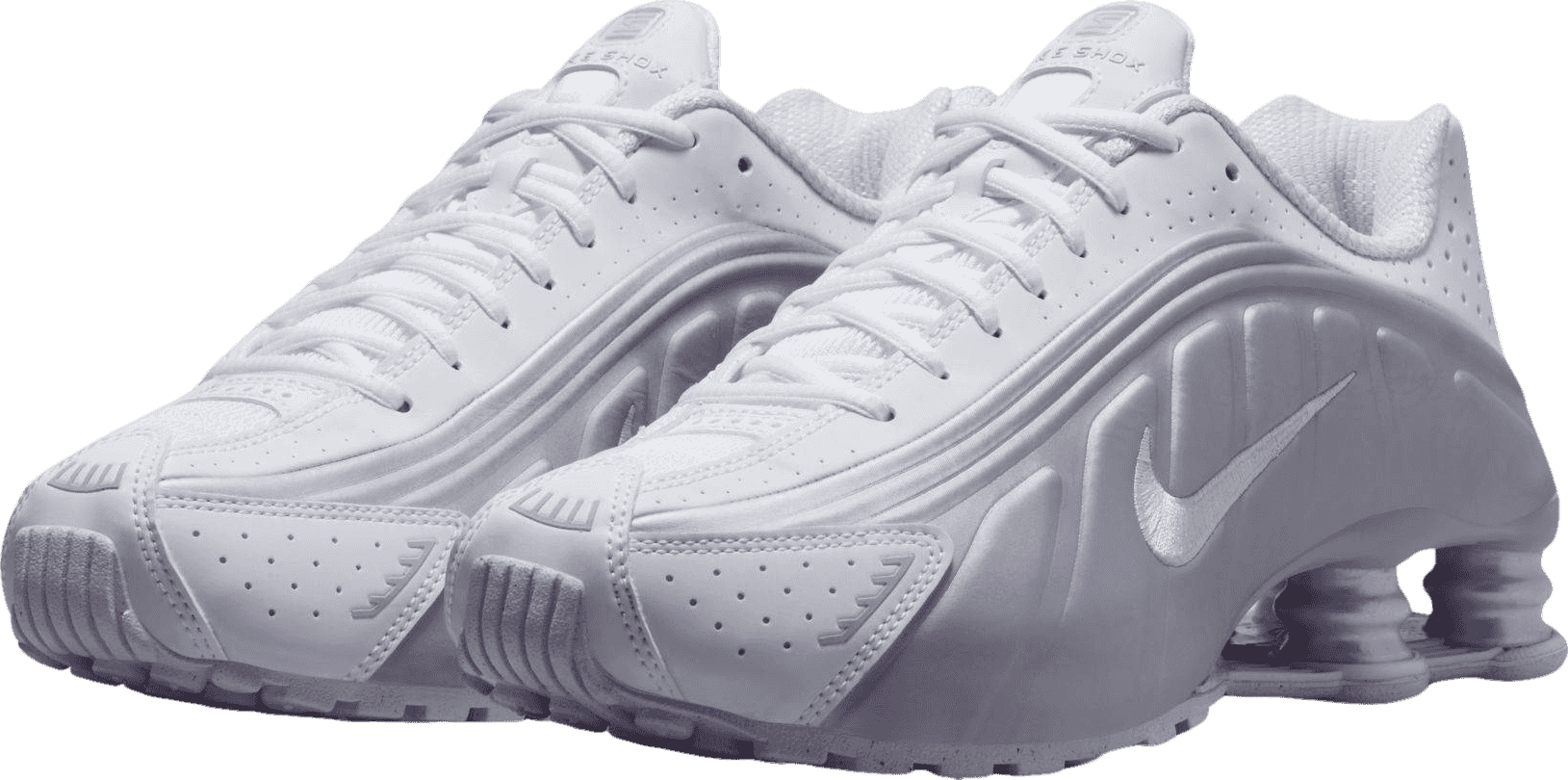 Nike Shox R4 White/Metallic Platinum (W)