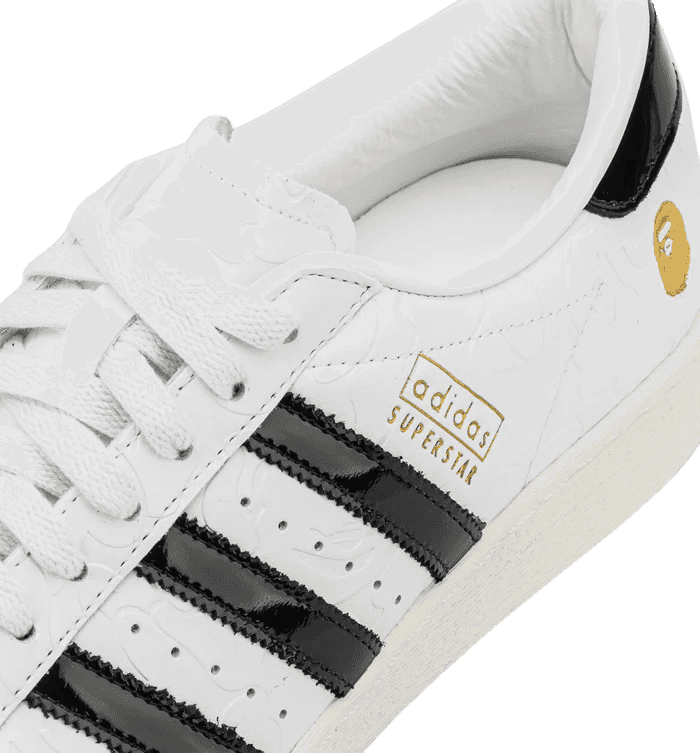Bape x Adidas Superstar Vintage White