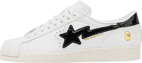Bape x Adidas Superstar Vintage White