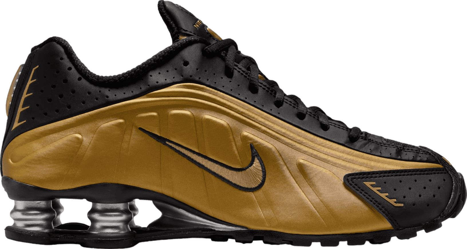 Nike Shox R4 Black Metallic Gold (W)