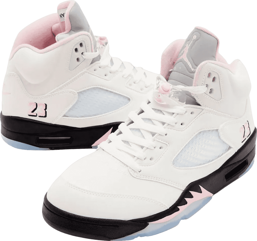 Air Jordan 5 White/Medium Soft Pink