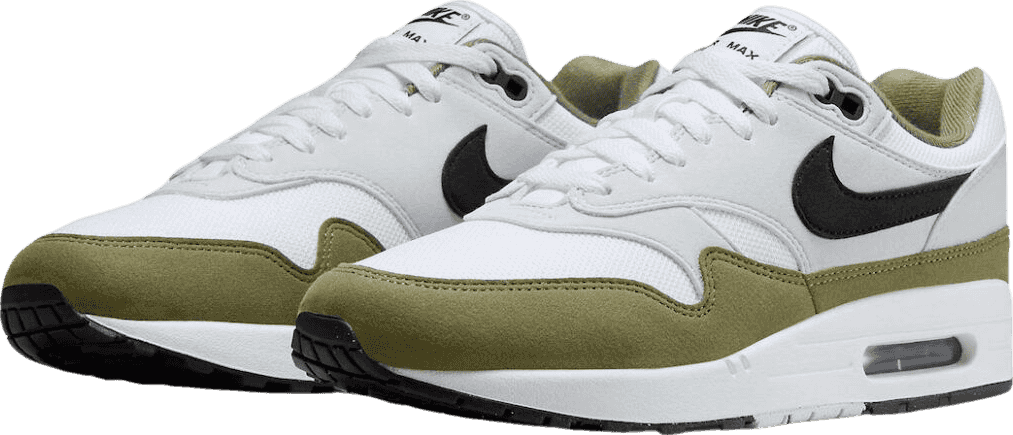 Nike Air Max 1 White/Medium Olive