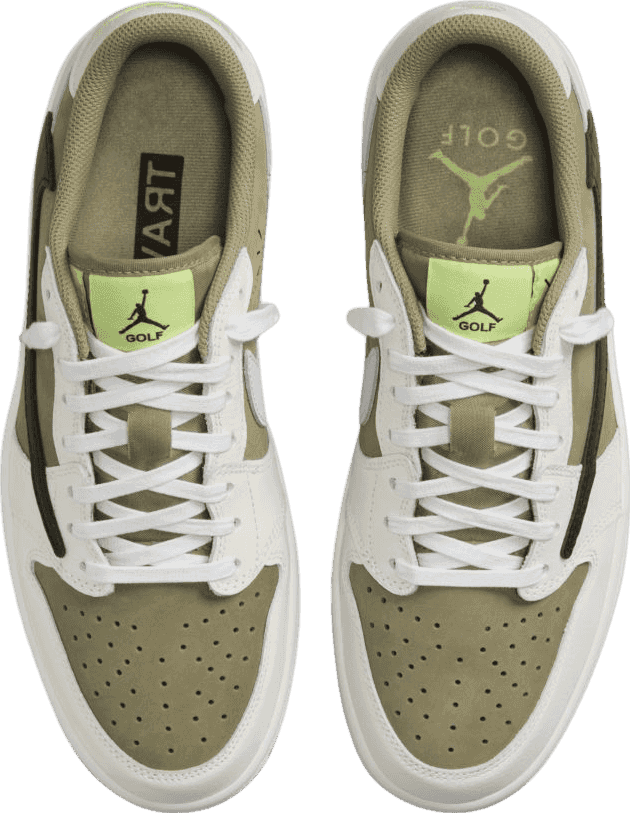 Air Jordan 1 Low Golf Travis Scott Neutral Olive