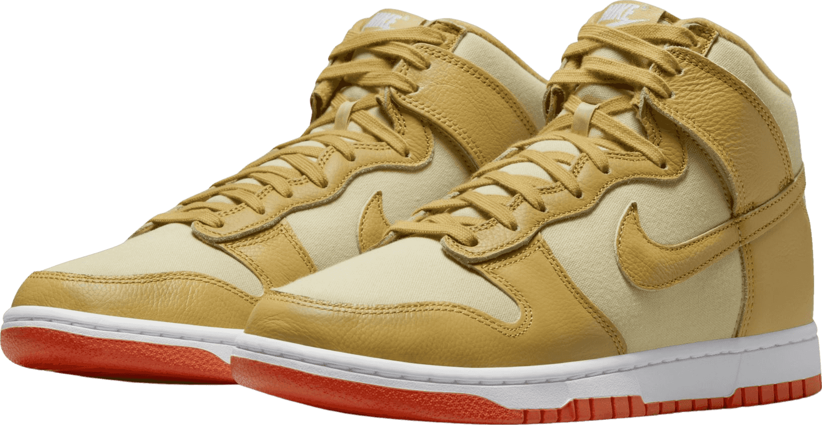 Nike Dunk High Gold Canvas