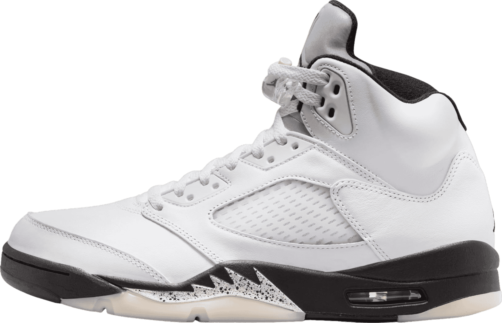 Air Jordan 5 White/Metallic Black