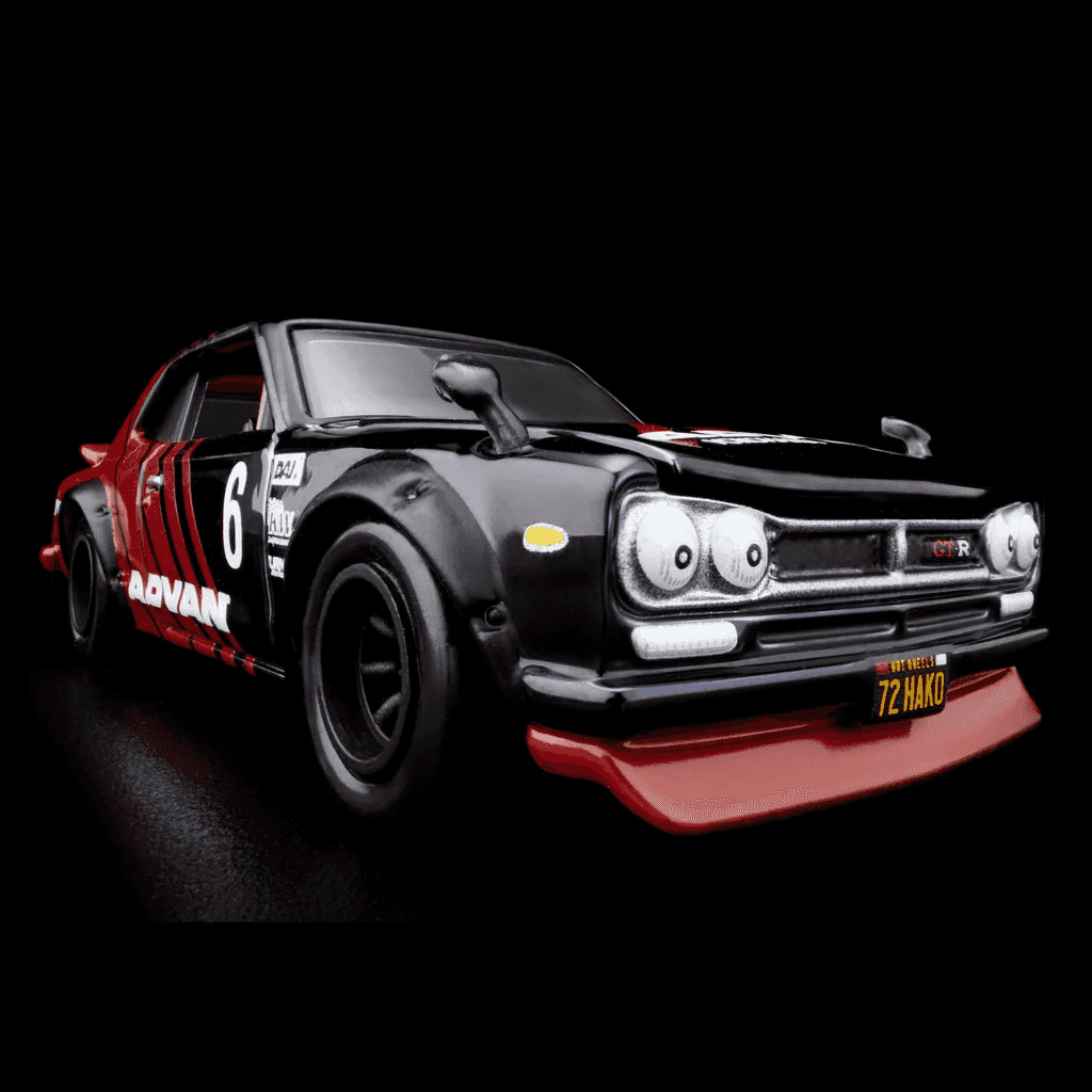 Hot Wheels RLC 1972 Skyline H/T 2000GT-R Black/Red