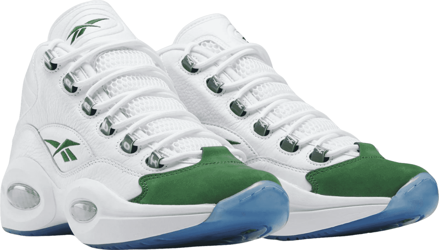 Reebok Question Mid Green Toe