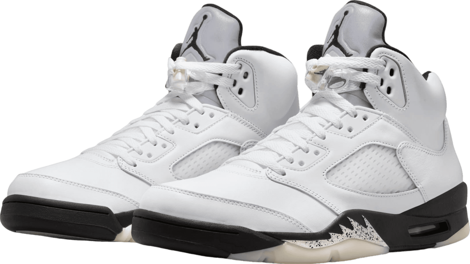 Air Jordan 5 White/Metallic Black