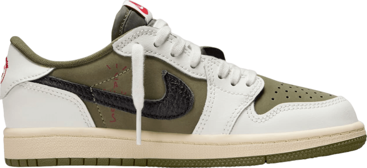 Travis Scott x Air Jordan 1 Low Medium Olive (GS)