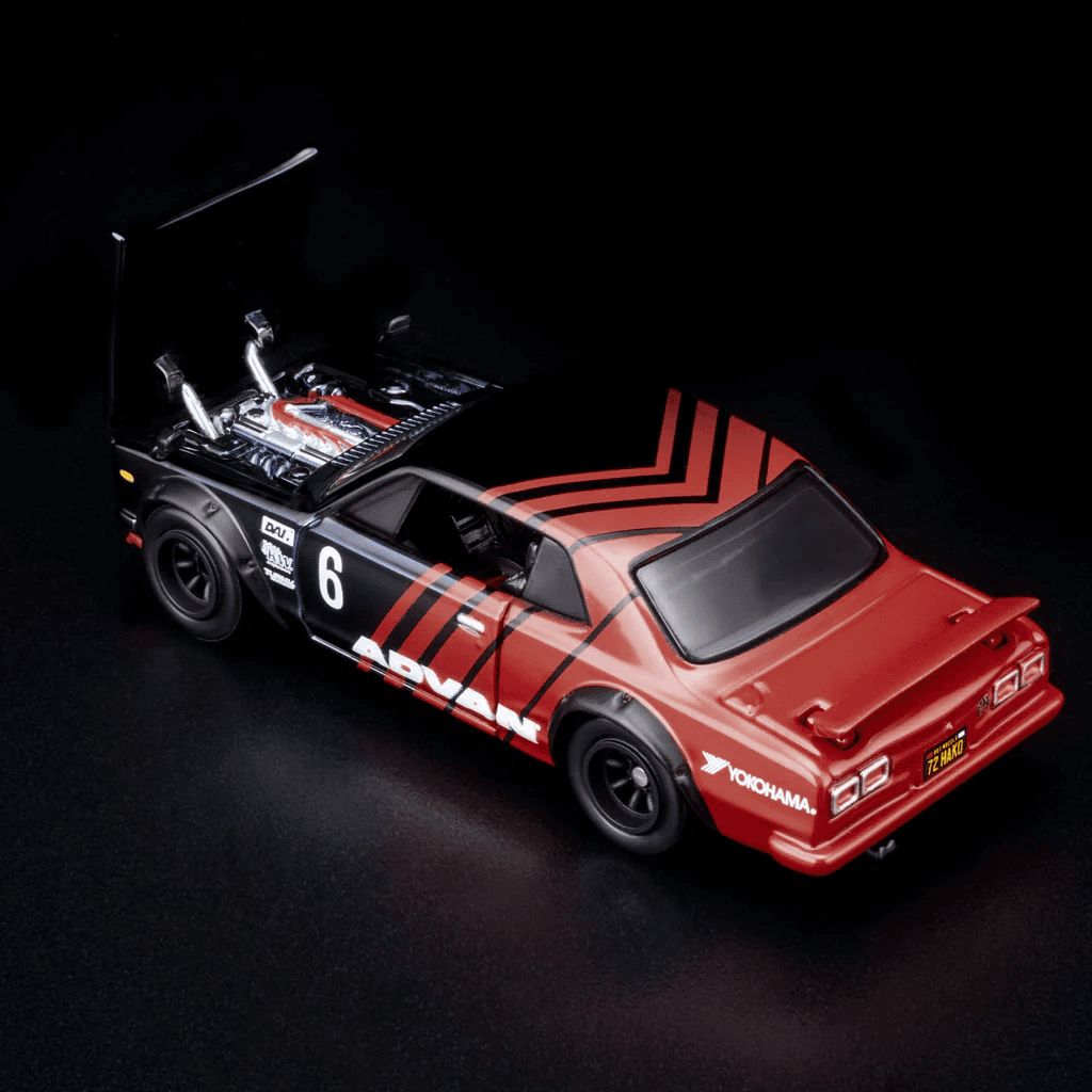 Hot Wheels RLC 1972 Skyline H/T 2000GT-R Black/Red