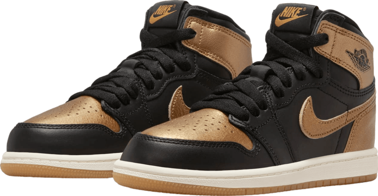 Air Jordan 1 High Black/Gold (PS)