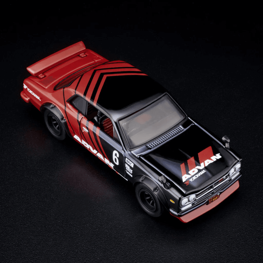 Hot Wheels RLC 1972 Skyline H/T 2000GT-R Black/Red