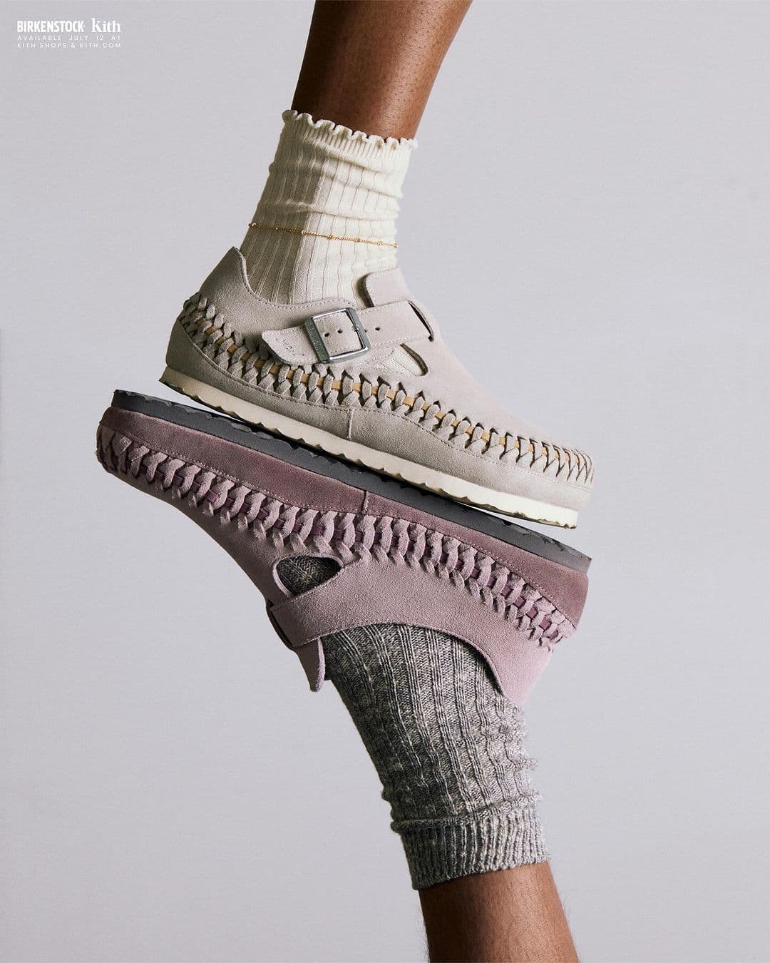 Kith x Birkenstock London Braided "Lilac Ash"