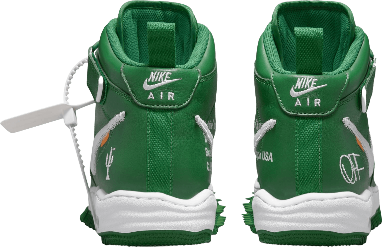 Nike Air Force 1 Mid Off-White Pine Green