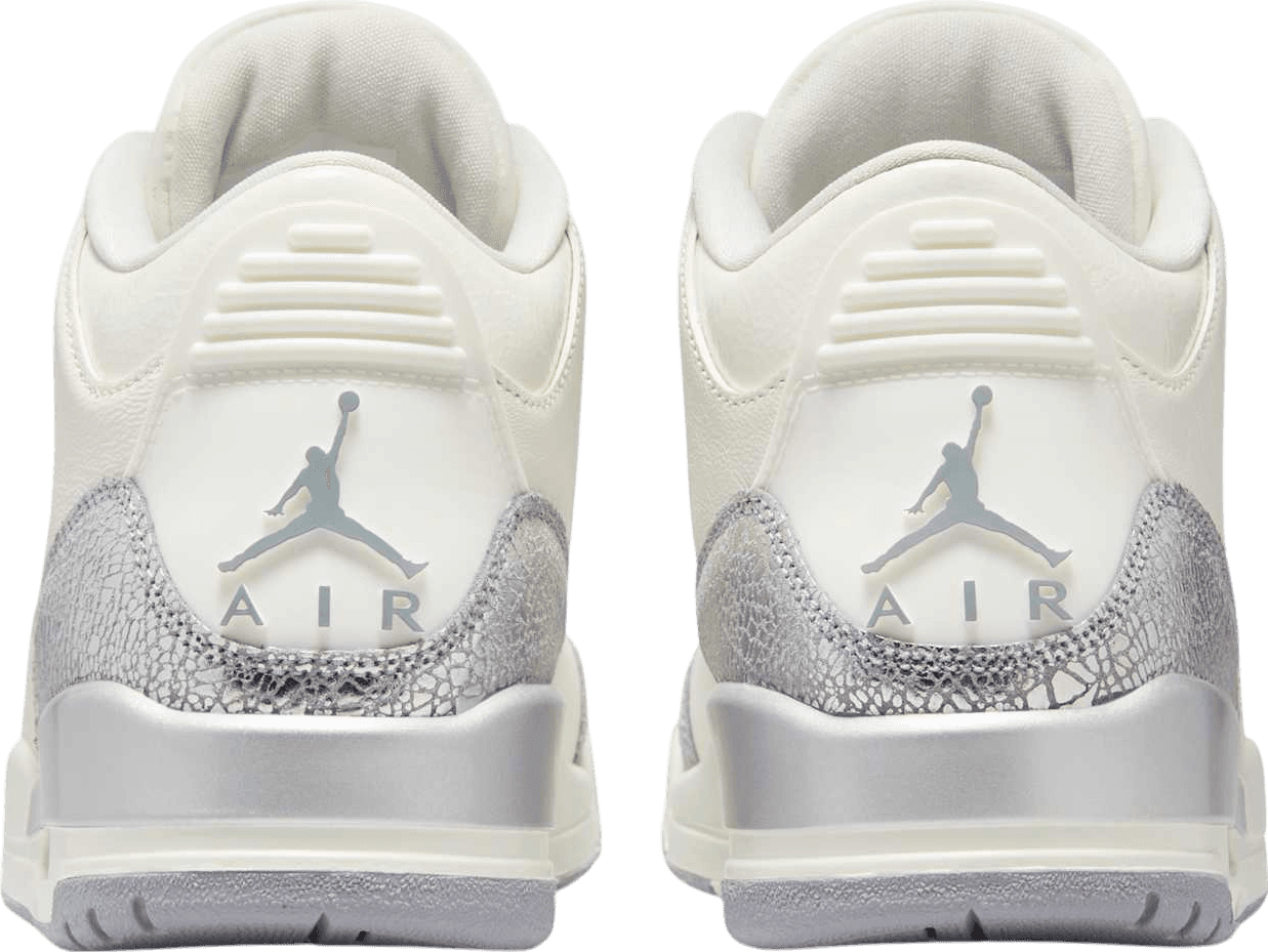 Air Jordan 3 Sail/Metallic Silver (W)