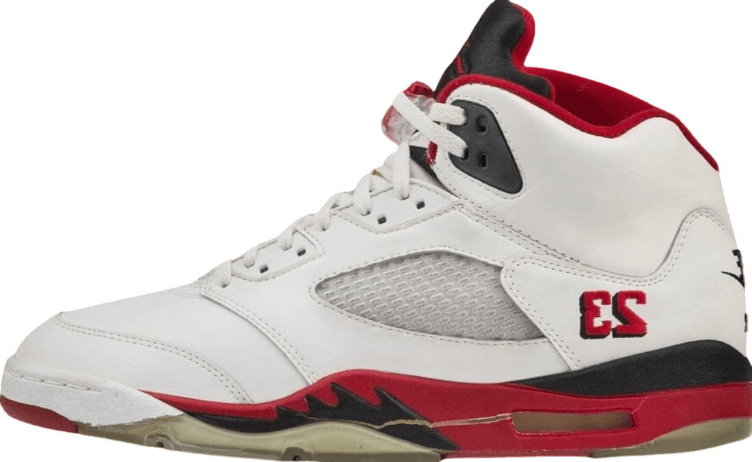 Air Jordan 5 Fire Red Black Tongue