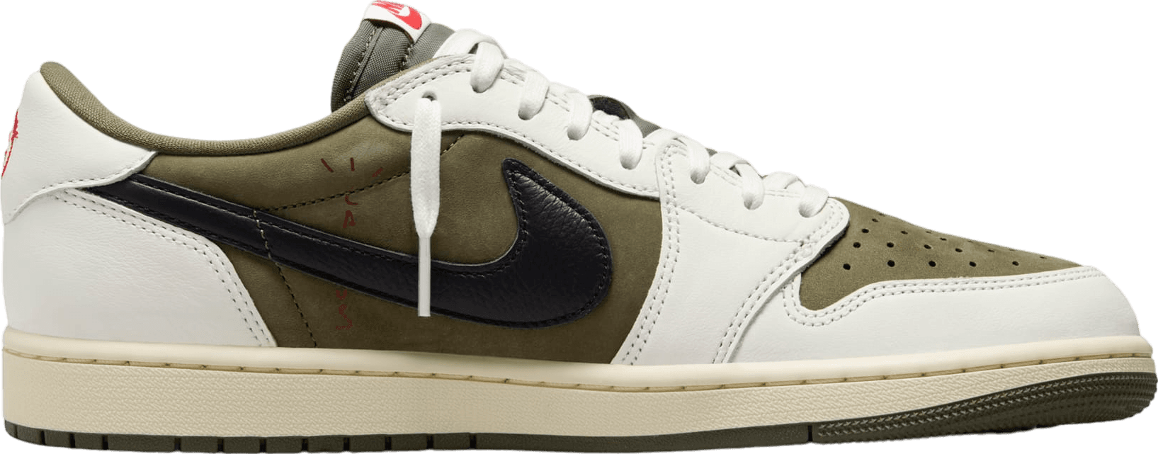 Travis Scott x Air Jordan 1 Low Medium Olive