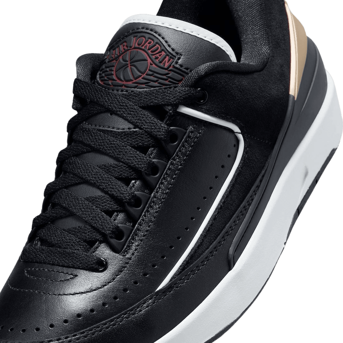 Air Jordan 2 Low Black Metallic Gold (W)