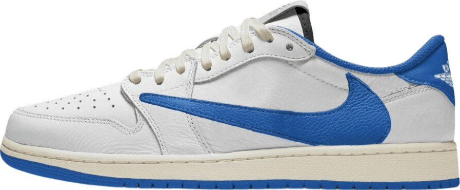 Travis Scott x Fragment x Air Jordan 1 Low Sail Military Blue