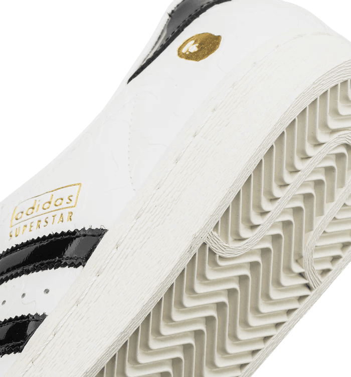 Bape x Adidas Superstar Vintage White