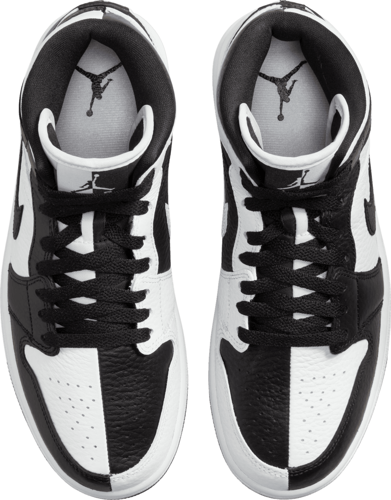 Air Jordan 1 Mid Split Black White (W)