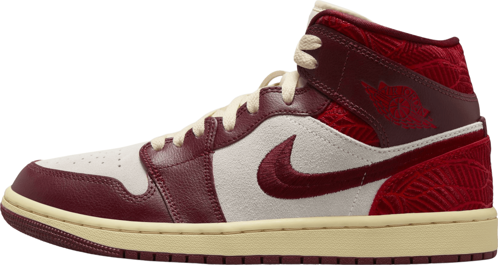 Air Jordan 1 Mid Tiki Leaf Team Red (W)