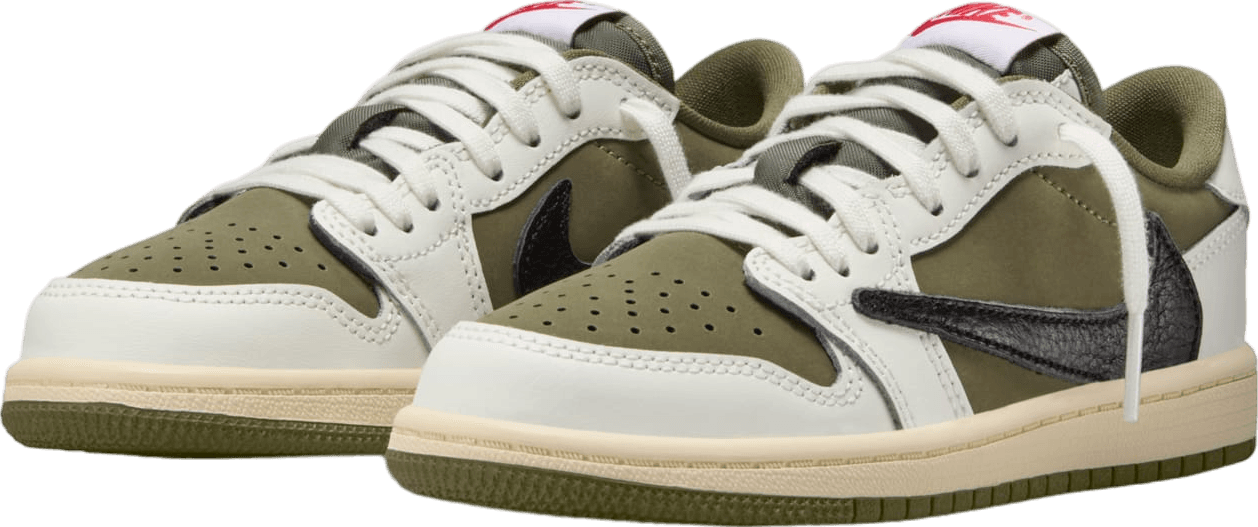 Travis Scott x Air Jordan 1 Low Medium Olive (GS)