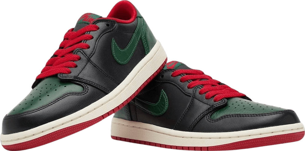 Air Jordan 1 Retro Low Black/Gorge Green (W)