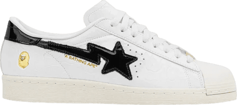 Bape x Adidas Superstar Vintage White