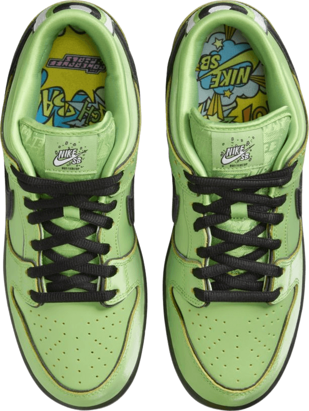 Nike SB Dunk Low x The Powerpuff Girls Buttercup
