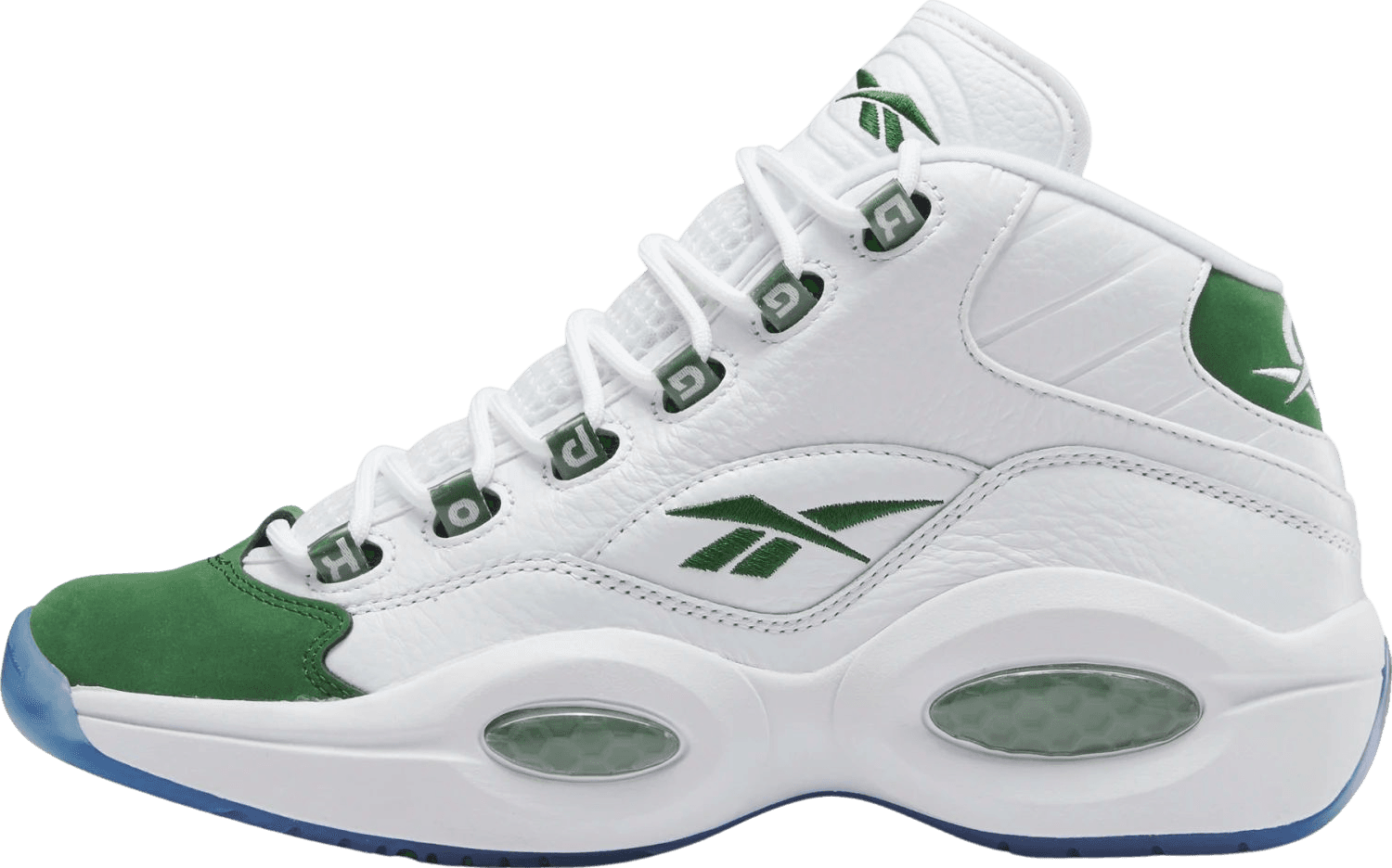 Reebok Question Mid Green Toe