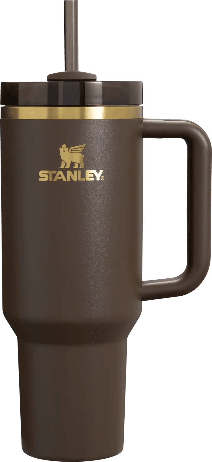 Stanley Quencher H2.0 Flowstate Tumbler 40 OZ Chocolate Gold