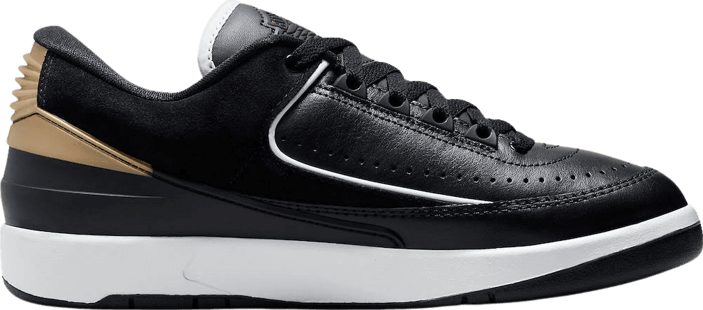 Air Jordan 2 Low Black Metallic Gold (W)