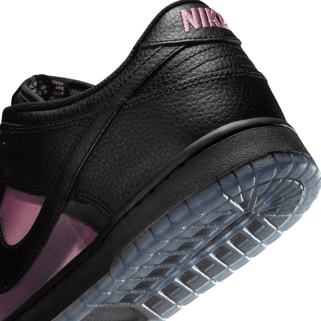 Nike Dunk Low Transparent Black/Pink Rise