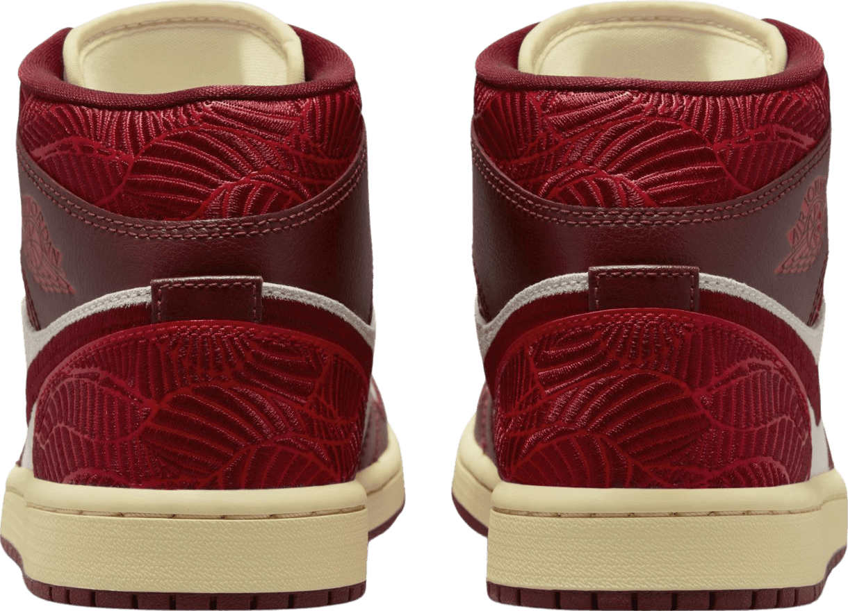 Air Jordan 1 Mid Tiki Leaf Team Red (W)