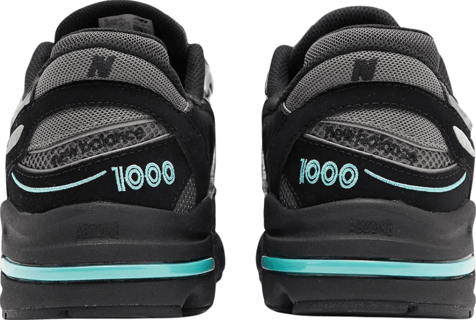 New Balance 1000 Black Tiffany Blue